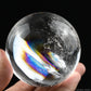 2.76''Stunning Rainbow Clearquartz Sphere Crystal Healing Hand Carved Sphere/Ball