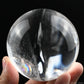 2.76''Stunning Rainbow Clearquartz Sphere Crystal Healing Hand Carved Sphere/Ball