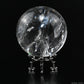 3.09''Stunning Rainbow Clearquartz Sphere Crystal Healing Hand Carved Sphere/Ball