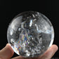 3.09''Stunning Rainbow Clearquartz Sphere Crystal Healing Hand Carved Sphere/Ball