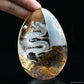 Awesome Coloful Gardenquartz Dragon Sculpture Crystal Healing Hand Carved