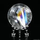 2.76''Stunning Rainbow Clearquartz Sphere Crystal Healing Hand Carved Sphere/Ball