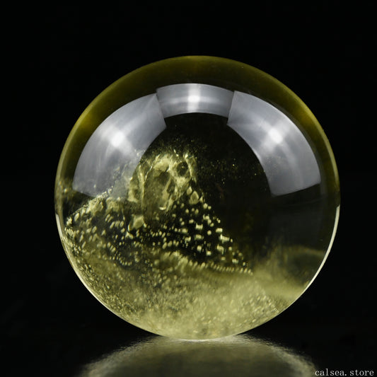 2.51'' Unique Citrine Mountain Phantom Sphere Crystal Healing Sphere/Ball