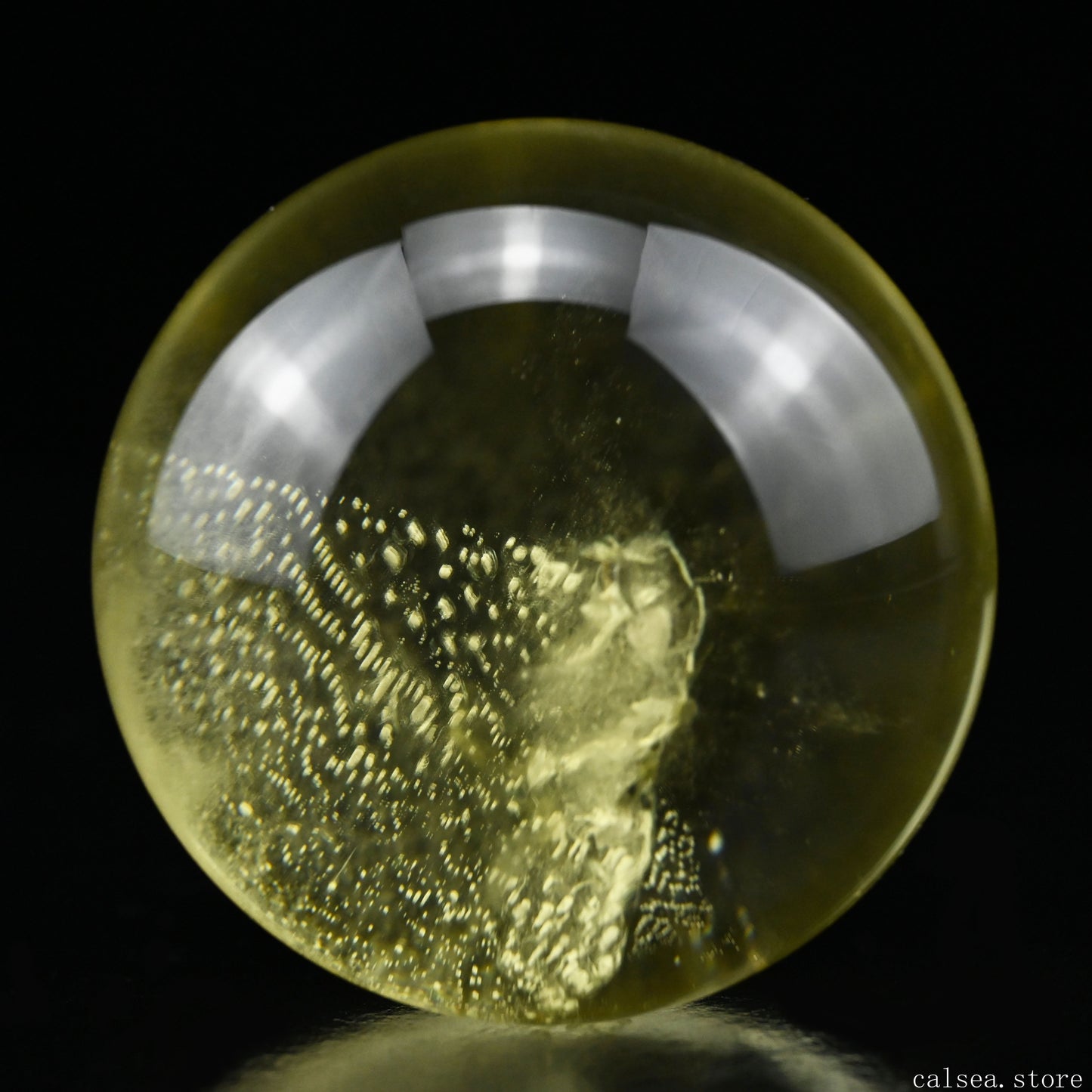 2.51'' Unique Citrine Mountain Phantom Sphere Crystal Healing Sphere/Ball