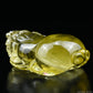 3.51'' Brazil Citrine Pixiu Sculpture Crystal Healing Hand Carved