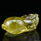 3.51'' Brazil Citrine Pixiu Sculpture Crystal Healing Hand Carved