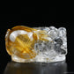 Golden Rutile PiXiu Sculpture Rutilated Crystal Crystal Healing Hand Carved