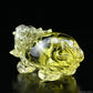 3.67'' Brazil Citrine Dragon Turtle Sculpture Crystal Healing Hand Carved