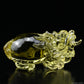 3.67'' Brazil Citrine Dragon Turtle Sculpture Crystal Healing Hand Carved