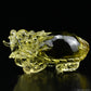 3.67'' Brazil Citrine Dragon Turtle Sculpture Crystal Healing Hand Carved