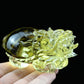 3.67'' Brazil Citrine Dragon Turtle Sculpture Crystal Healing Hand Carved