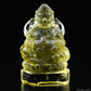 2.35''Brazil Citrine God Of Wealth Buddha Sculpture Crystal Healing Hand Carved Ornaments