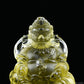 2.35''Brazil Citrine God Of Wealth Buddha Sculpture Crystal Healing Hand Carved Ornaments