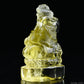 2.35''Brazil Citrine God Of Wealth Buddha Sculpture Crystal Healing Hand Carved Ornaments