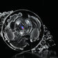 Awesome Clearquartz Mirror Fish Sculpture Crystal Healing Hand Carved