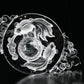 Awesome Clearquartz Mirror Fish Sculpture Crystal Healing Hand Carved