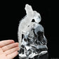 6.33'' Awesome Clearquartz Lizard Sculpture Crystal Healing Hand Carved Super Realistic