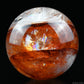 3.37'' Rainbow Dark Firequartz Sphere Crystal Healing Hand Carved Sphere/Ball