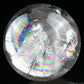 4.17'' Huge Rainbow Clearquartz Sphere Crystal Healing Hand Carved Sphere/Ball