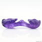 STUNNING Dark Amethyst RuYi Sculpture Crystal Healing Hand Carved