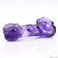 STUNNING Dark Amethyst RuYi Sculpture Crystal Healing Hand Carved