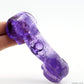 STUNNING Dark Amethyst RuYi Sculpture Crystal Healing Hand Carved