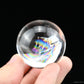 1.5'' Rainbow Clearquartz Sphere Crystal Healing Hand Carved Sphere/Ball