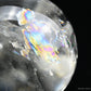 3.54'' Stunning Rainbow Clearquartz Sphere Crystal Healing Hand Carved Sphere/Ball