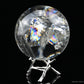 3.54'' Stunning Rainbow Clearquartz Sphere Crystal Healing Hand Carved Sphere/Ball