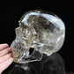 Smokeyquartz Hand Carved Crystal Skull Sculpture Crystal Healing Super Realistic