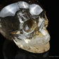 5.51'' Smokey Citrine Hand Carved Crystal Skull Sculpture Crystal Healing Super Realistic