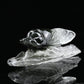 Vivid Green Gardenquartz Cicada Sculpture Crystal Ornaments Hand Carved