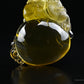 6.14'' Stunning Brazil Rutilated Citrine Dragon Sculpture Crystal Healing Hand Carved Super Realistic