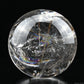 4.64'' Stunning Rainbow White Tourmaline Clearquartz Sphere Crystal Healing Hand Carved Sphere/Ball