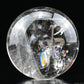 4.64'' Stunning Rainbow White Tourmaline Clearquartz Sphere Crystal Healing Hand Carved Sphere/Ball