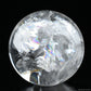 3.77''  Stunning Rainbow Clearquartz Sphere Crystal Healing Hand Carved Sphere/Ball