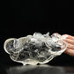 Clearquartz Zodiac RuYi Rat Sculpture Crystal Ornaments Hand Carved