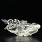 Clearquartz Zodiac RuYi Rat Sculpture Crystal Ornaments Hand Carved