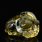 2.9'' Brazil Citrine ShanCai God  Sculpture Crystal Healing Hand Carved Ornaments