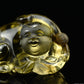 2.9'' Brazil Citrine ShanCai God  Sculpture Crystal Healing Hand Carved Ornaments