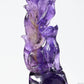 Amethyst Nine Tail Fox Sculpture Crystal Healing Hand Carved Super Realistic