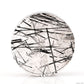 Black Rutile,Tourmaline Circle/FreeForm Quartz Crystal Healing Hand Carved Crystal