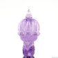 Awesome Amethyst Vajira Bell Sculpture Artifact Crystal Healing Hand Carved