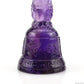 Awesome Amethyst Vajira Bell Sculpture Artifact Crystal Healing Hand Carved