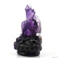 Awesome Amethyst Brahman Sculpture Artifact Crystal Healing Hand Carved