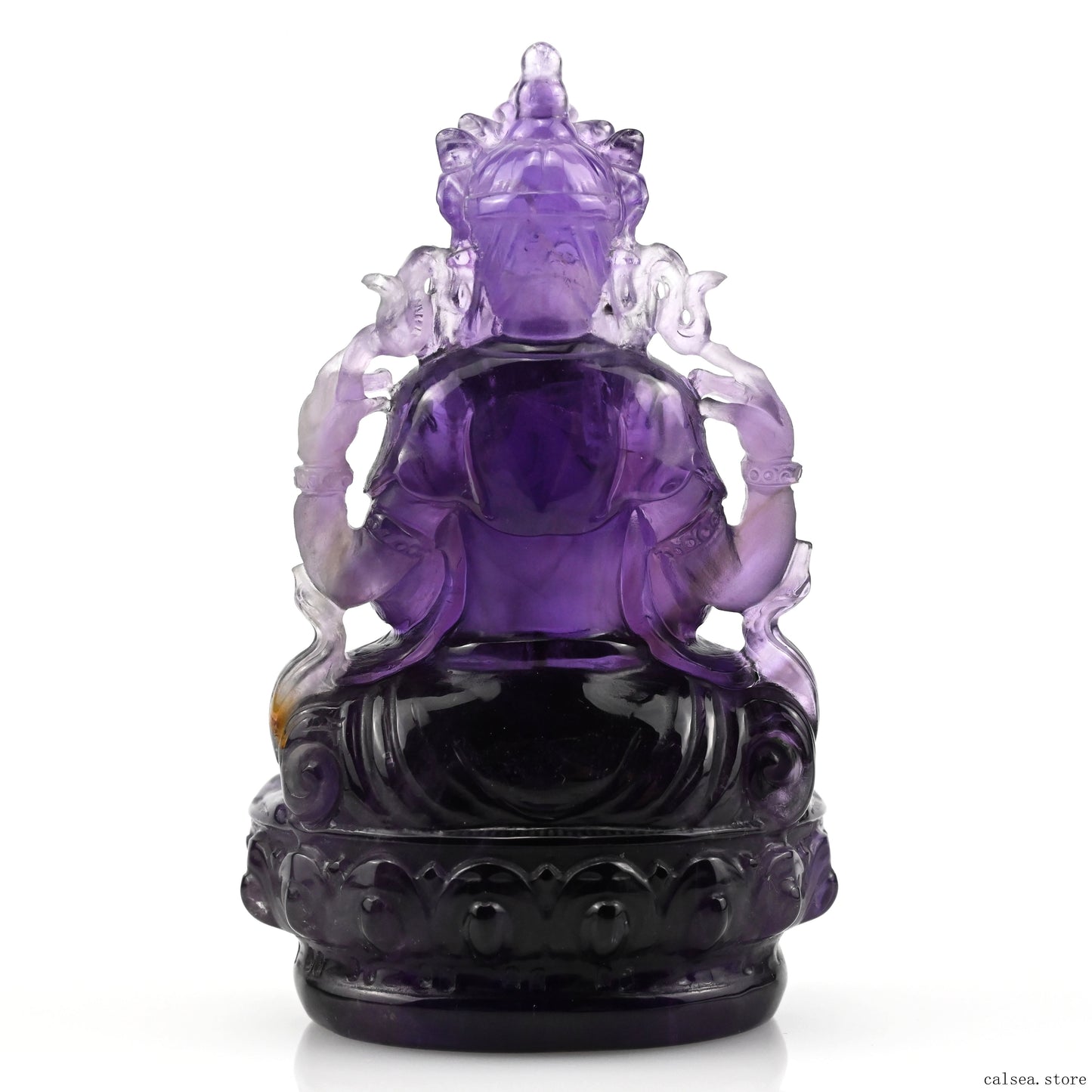 Awesome Amethyst Brahman Sculpture Artifact Crystal Healing Hand Carved