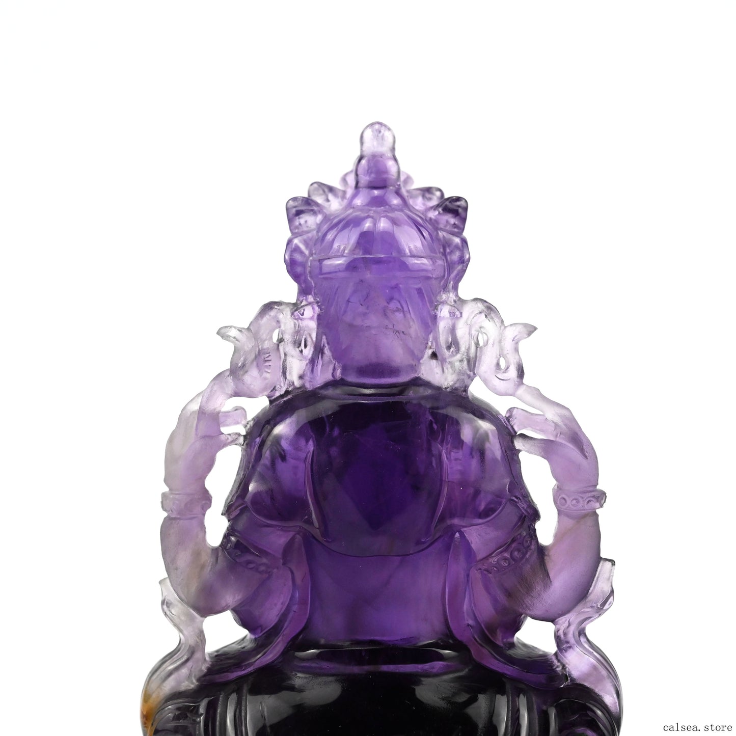 Awesome Amethyst Brahman Sculpture Artifact Crystal Healing Hand Carved