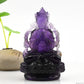 Awesome Amethyst Brahman Sculpture Artifact Crystal Healing Hand Carved