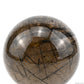 2.4'' Black Rutile,Tourmaline Quartz Sphere Crystal Healing Hand Carved Crystal Ball