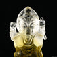 3.68'' Brazil Citrine Ganesh Buddha Sculpture Crystal Healing Hand Carved Ornaments